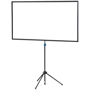 Écran portable au format 16:9 (110 x 200 cm) – Présenté en vue de face